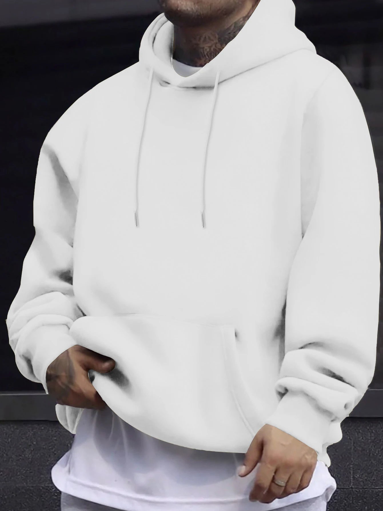 Autumn Solid Sweatshirts Unisex Street Comfy Sportswears Fleece Soft Hoodie Man's Fashion Warm Streetwear Casual Jogging Clothes