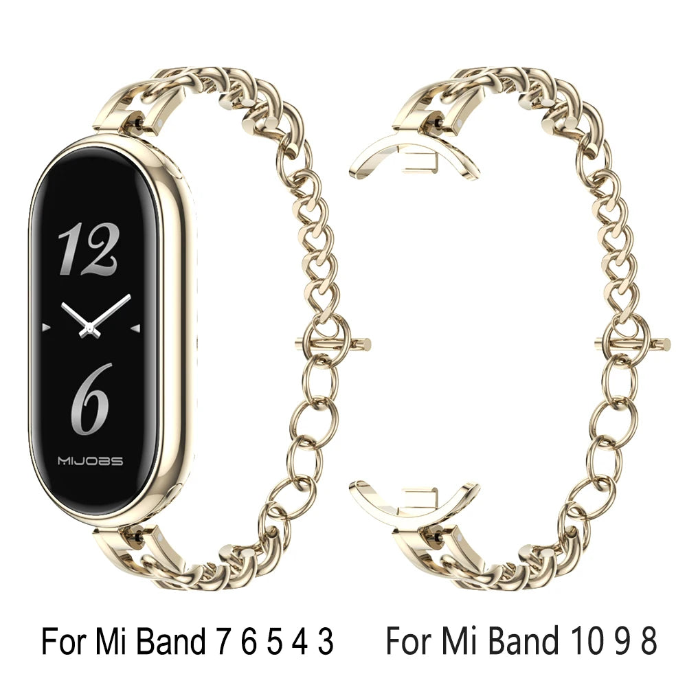 Strap for Mi Band 10 9 8 7 6 5 4 3 Watchband for Xiao mi Smart Band 9 Strap for Mi Band 8 Leather Wristband For Mi Band 7 Correa