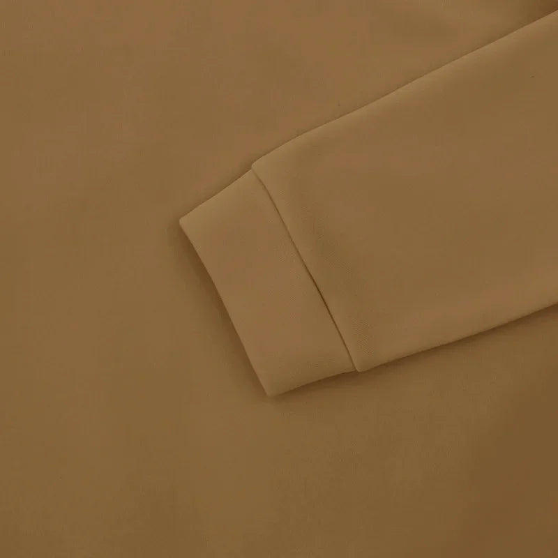 American Autumn Winter Heavy Fleece Long-sleeved Men's Sweatshirt Half Zipper Loose Stand-up Collar Pullover Men's Sweatshirt