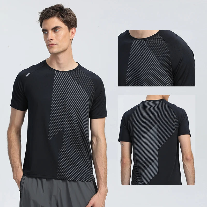 T-shirt Fitness Sports Top Gym Training Shirt Breathable Jogging Casual Sportswear