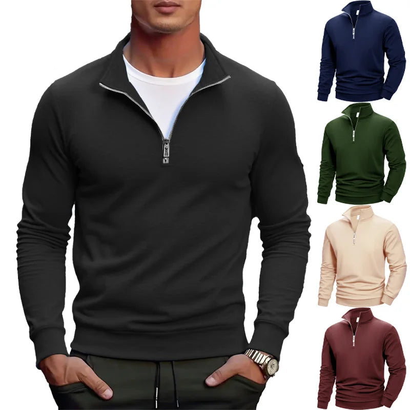 Sweatshirts Slim Fit Lightweight Outdoor Mock Neck Pullover Sweaters Half Turtleneck Knit Streetwear