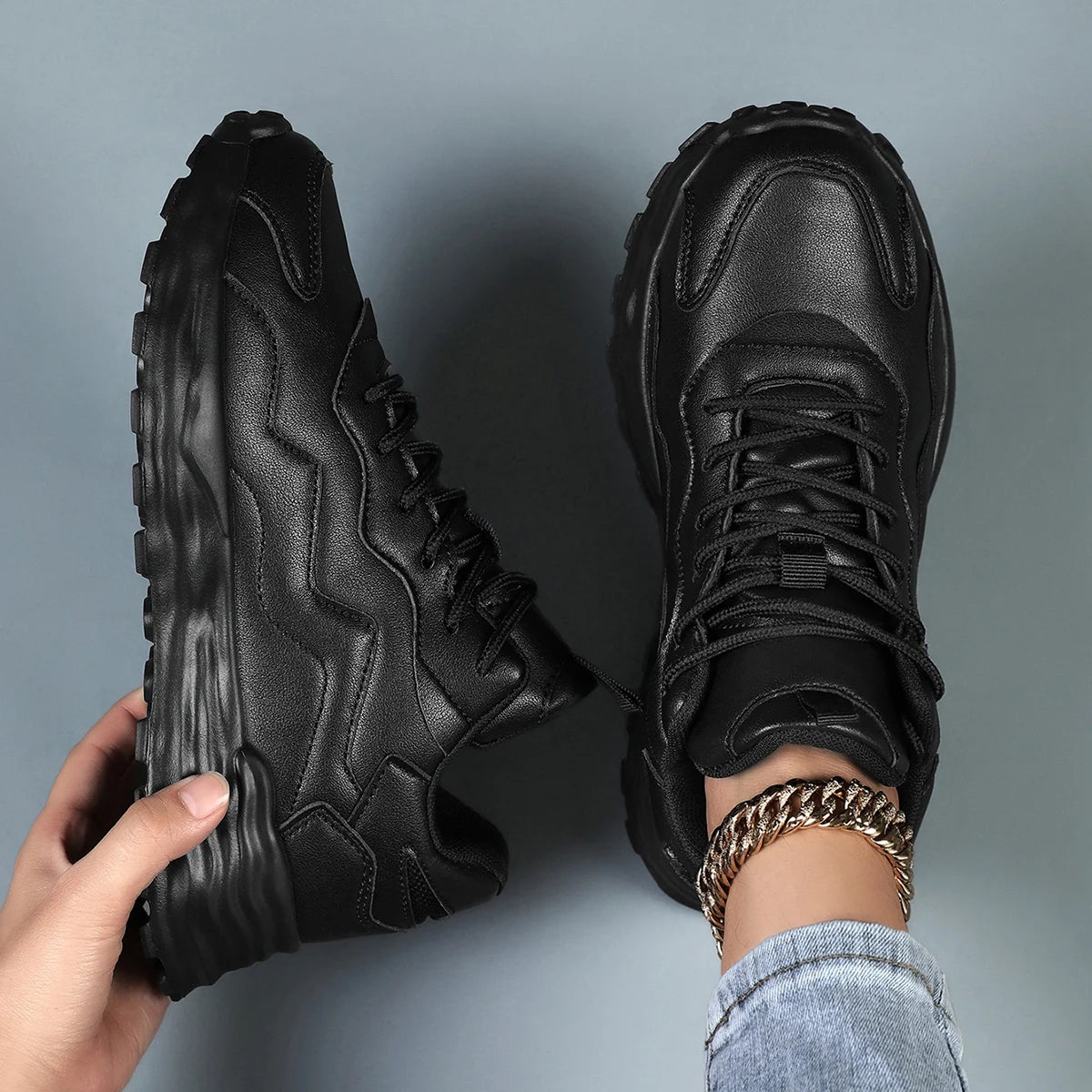 Women Sneakers Fashion  Vulcanize Platform Casual Sneakers Women Flats Mesh Breathable Running Walking Shoes Chunky Sports Shoe