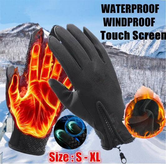 Winter Gloves Men Women Touchscreen Warm For Cycling Driving Motorcycle Cold Gloves Windproof Non Slip Gloves S-XL