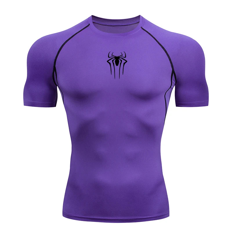 T Shirt Men Short Sleeve Sport Tees Fitness Running Sportsear Men Gym Elastic Quick Dry Jogging T-shirt Tops
