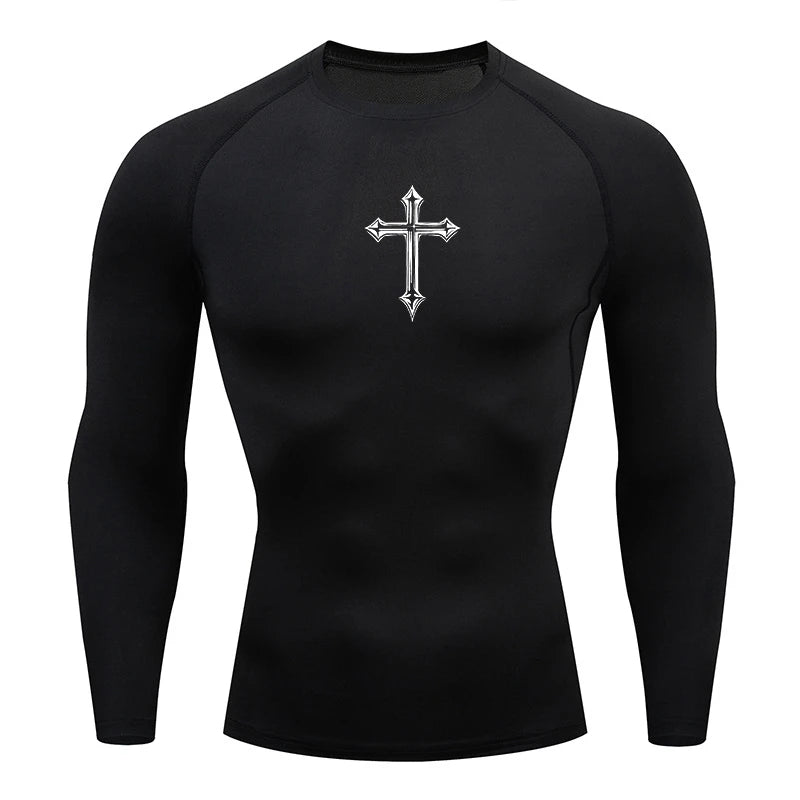 T-shirt Tees Tops Gym Workout Running Baselayers Undershirts Rash Guard