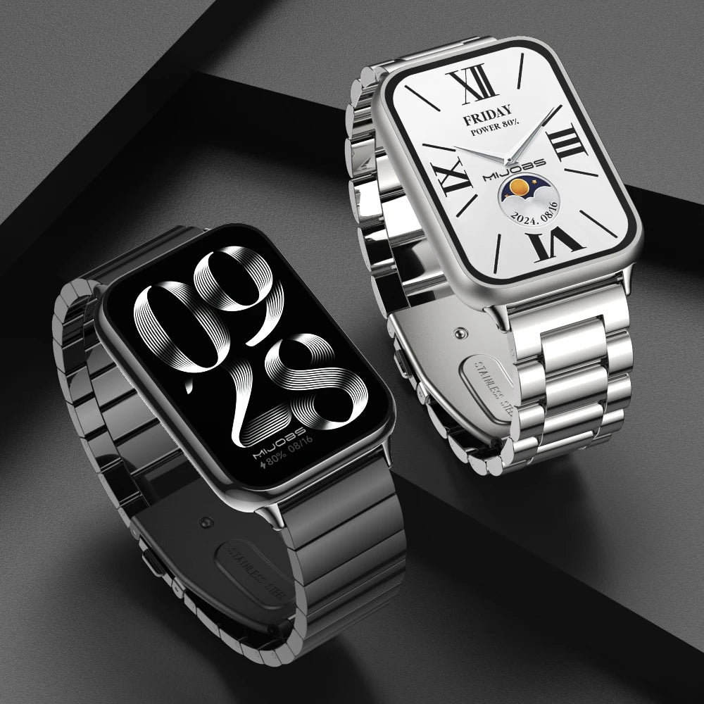 For Mi Band 9 Pro Strap for Mi Band 8 Pro Wristband for Xiao mi Smart Band 8 Pro Bracelet Global Version Metal Watch Band