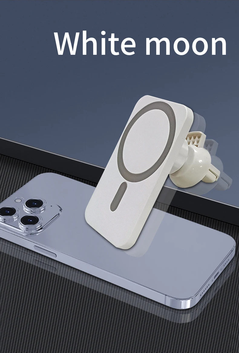 30W Magnetic Wireless Car Charger For MagSafe iPhone 16 15 14 13 Pro Max Xiaomi Samsung Xiaomi Air Vent Clip Phone Holder Stand