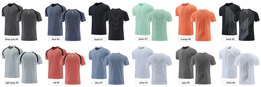 T-shirt Fitness Sports Top Gym Training Shirt Breathable Jogging Casual Sportswear