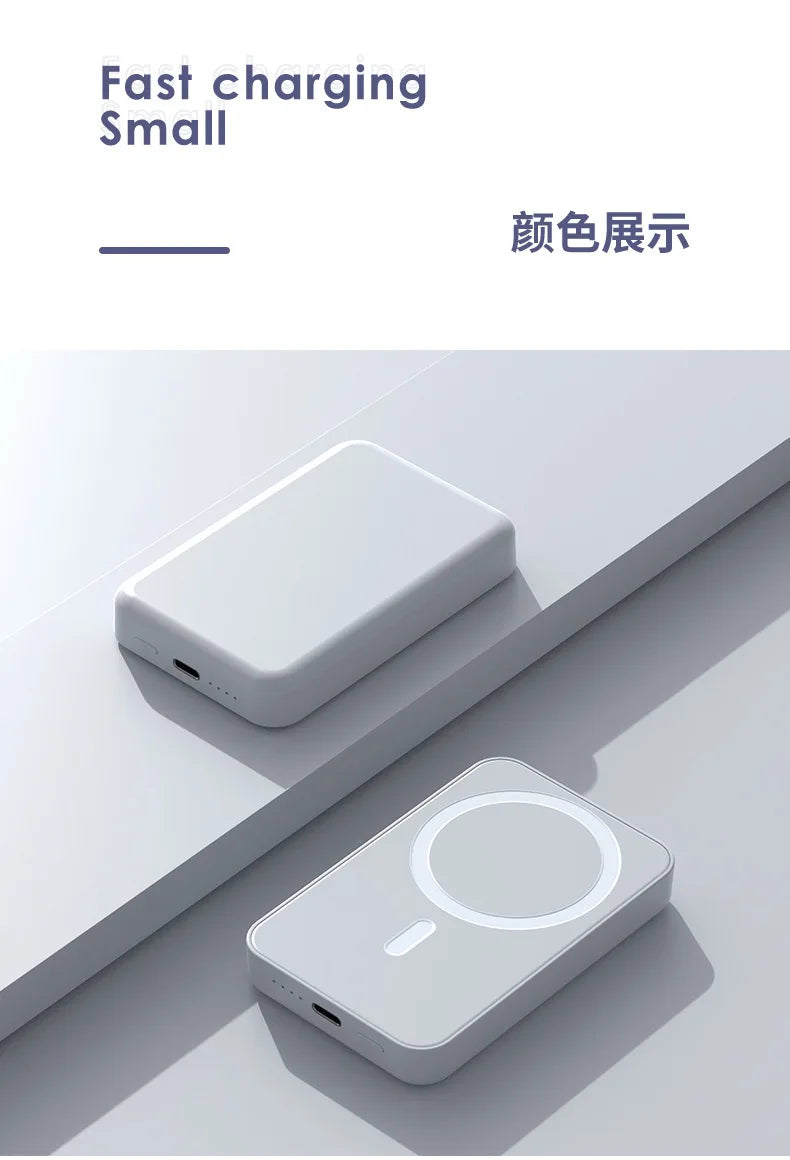 10000mah Large Capacity for Magsafe Magnetic Mini Wireless Power Bank Fast Charging Portable Power Bank External Battery