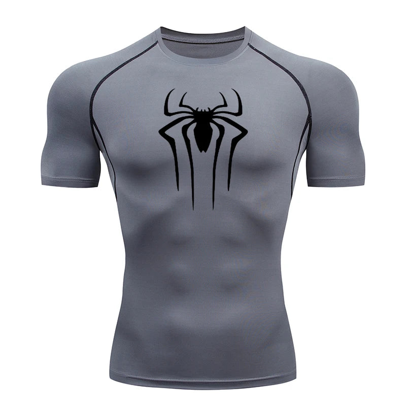 T Shirt Men Short Sleeve Sport Tees Fitness Running Sportsear Men Gym Elastic Quick Dry Jogging T-shirt Tops
