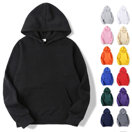 JUMPER Plain Pullover Fleece Hoodies Unisex Wholesale Hooded Sweatshirt Men Cheap Sublimation Black Hoodie For Men Sudaderas De Hombre