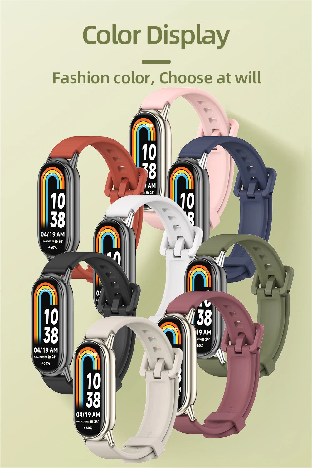 Strap For Mi Band 10 9 8 7 6 5 4 3 Silicone Wristband Replacement For Xiao mi Mi Band 8 Bracelet MiBand 7 6 5 4 3 Wrist Strap