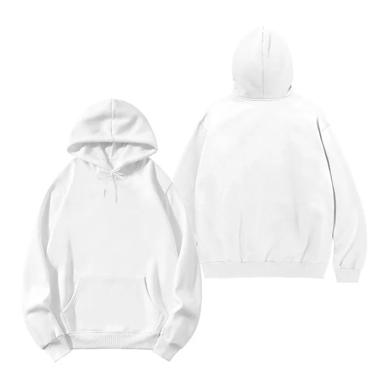 Women's Autumn and Winter Warm and Loose Casual New York USA Letter Printed Suede Long Sleeved Hooded Sweatshirt