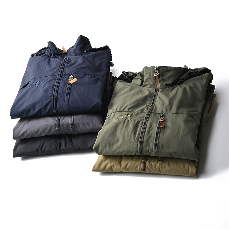 JUMPER Windbreaker Men Tactical Jacket Waterproof Outdoor Hooded Coat Sports Military European Size S-5XL Field Climbing Thin Outwear