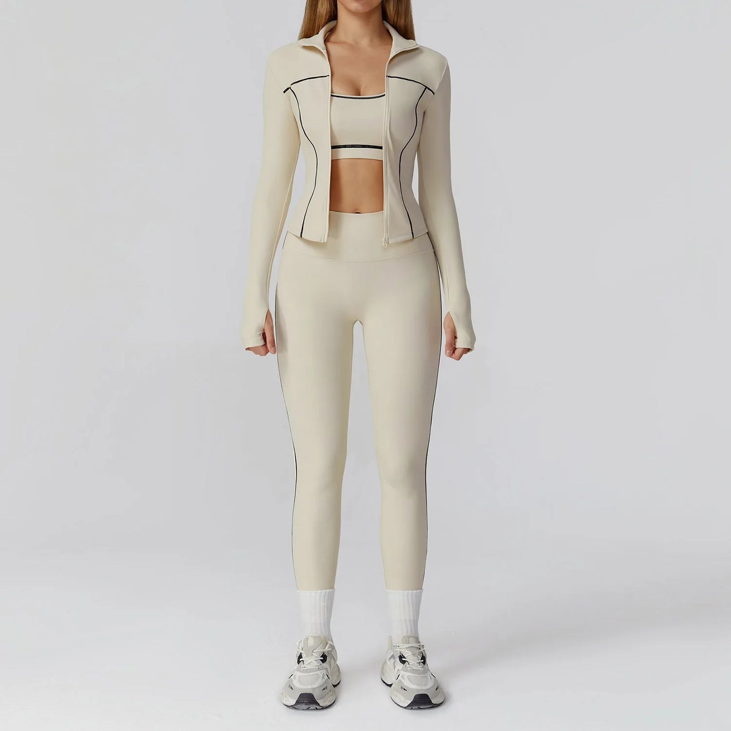 Legging Yoga Set 2/3PCS Sports Outfits Women Clothes Fitness Tracksuit Gym Legging Workout Long Sleeved Female Bra Yoga Suit Sportswear