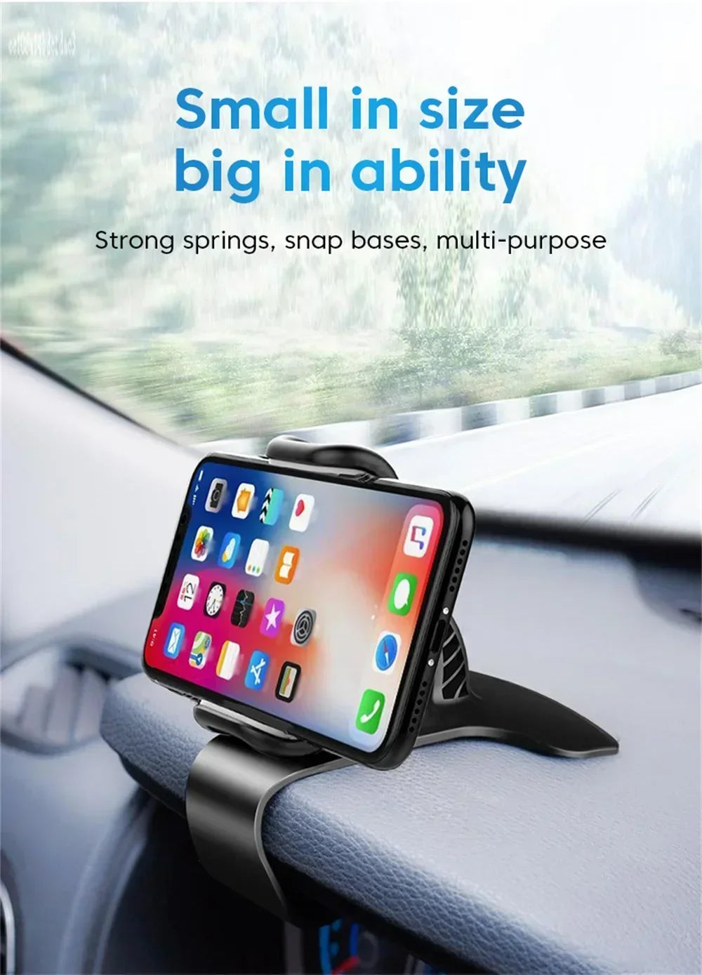 360° Rotation Car Phone Holder Universal Car GPS Navigation Dashboard Stand Car Clip Mount Bracket Mobile Phone Support in Car