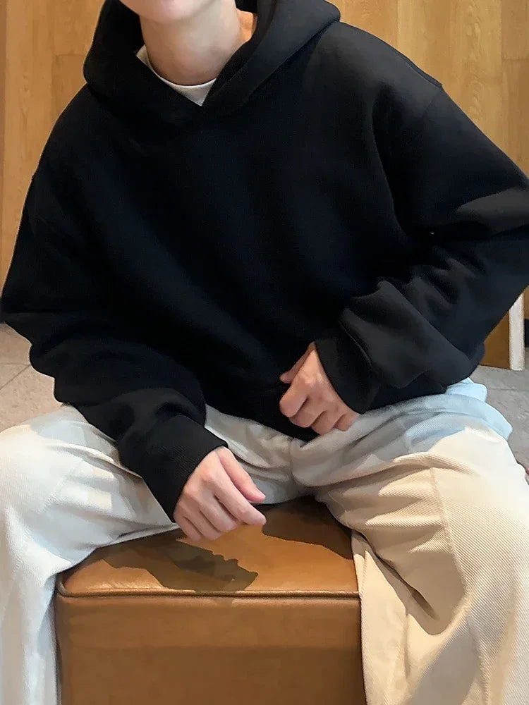 Men's Women Oversize Casual Sweatshirt Hoodies Couple Unisex Pullover Autumn Winter Loose Cotton Sport Hoody Clothing Top