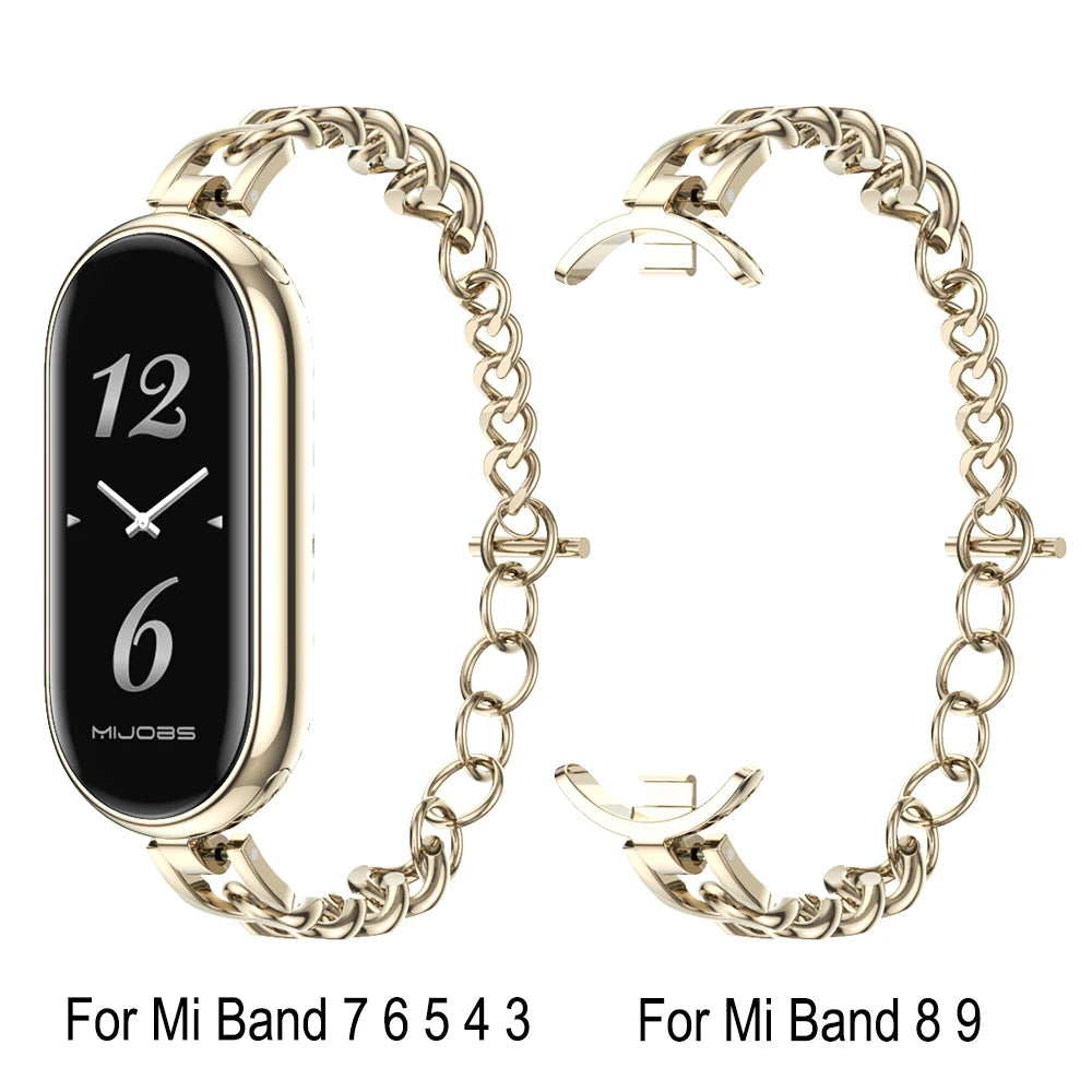 Strap Mi Band 10 9 8 7 6 5 4 3 Smart Bracelet Global Version Mi band 9 Watchband Ladies Wristband for Xiaomi Smart Band 8 Correa