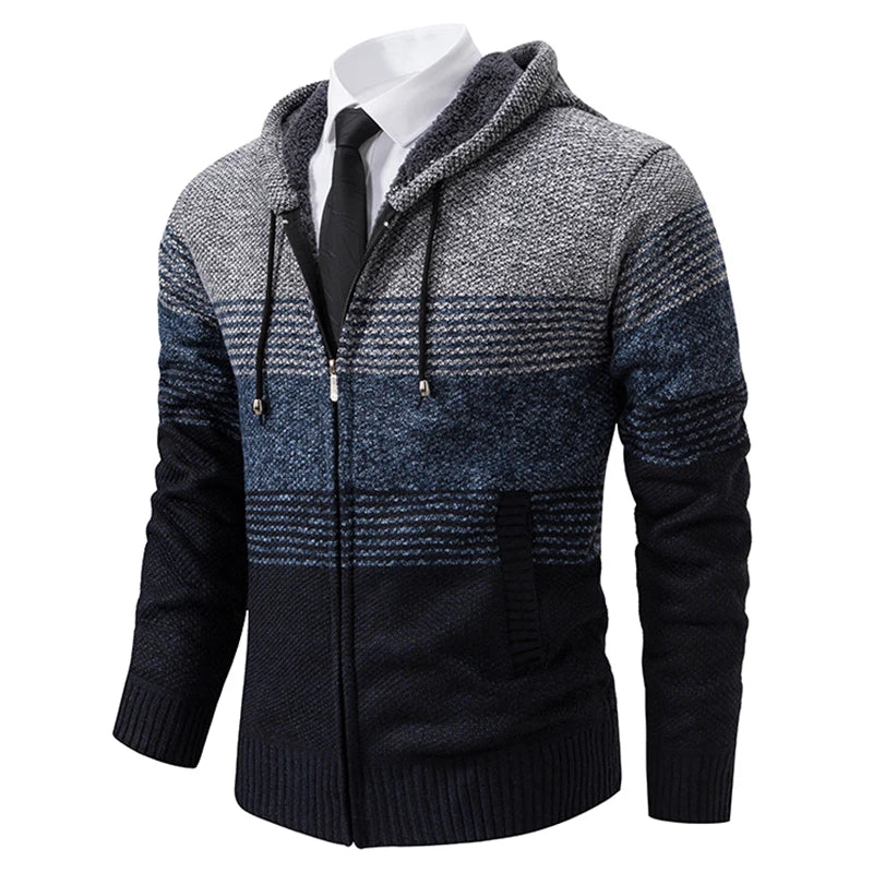 Streetwear Knitted Jacket Trend Hombre Clothing