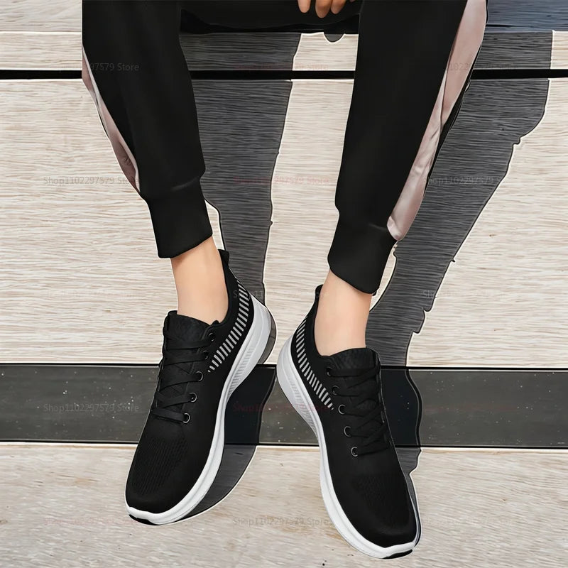 Women Sneakers  Vulcanized Casual Running Shoes Lightweight Breathable Tennis Sneakers Fitness Athletic Shoes Unisex Sports Footwear