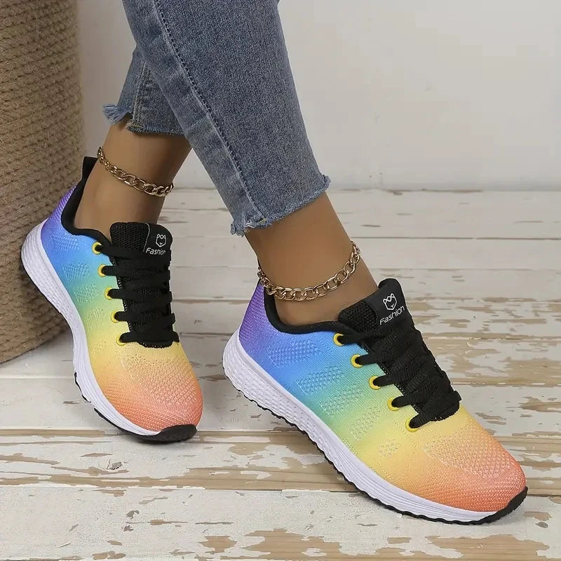 Women Sneakers Mesh Breathable Trainers Ladies Shoes Platform Female Sneakers for Women Basket Tenis Feminino
