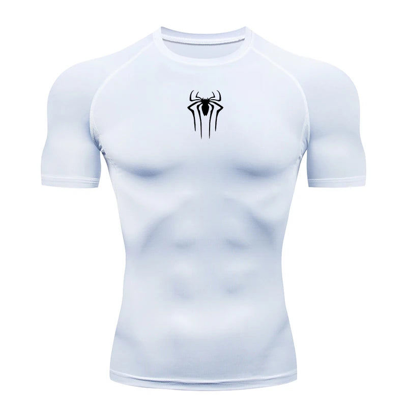 T Shirt Men Short Sleeve Sport Tees Fitness Running Sportsear Men Gym Elastic Quick Dry Jogging T-shirt Tops
