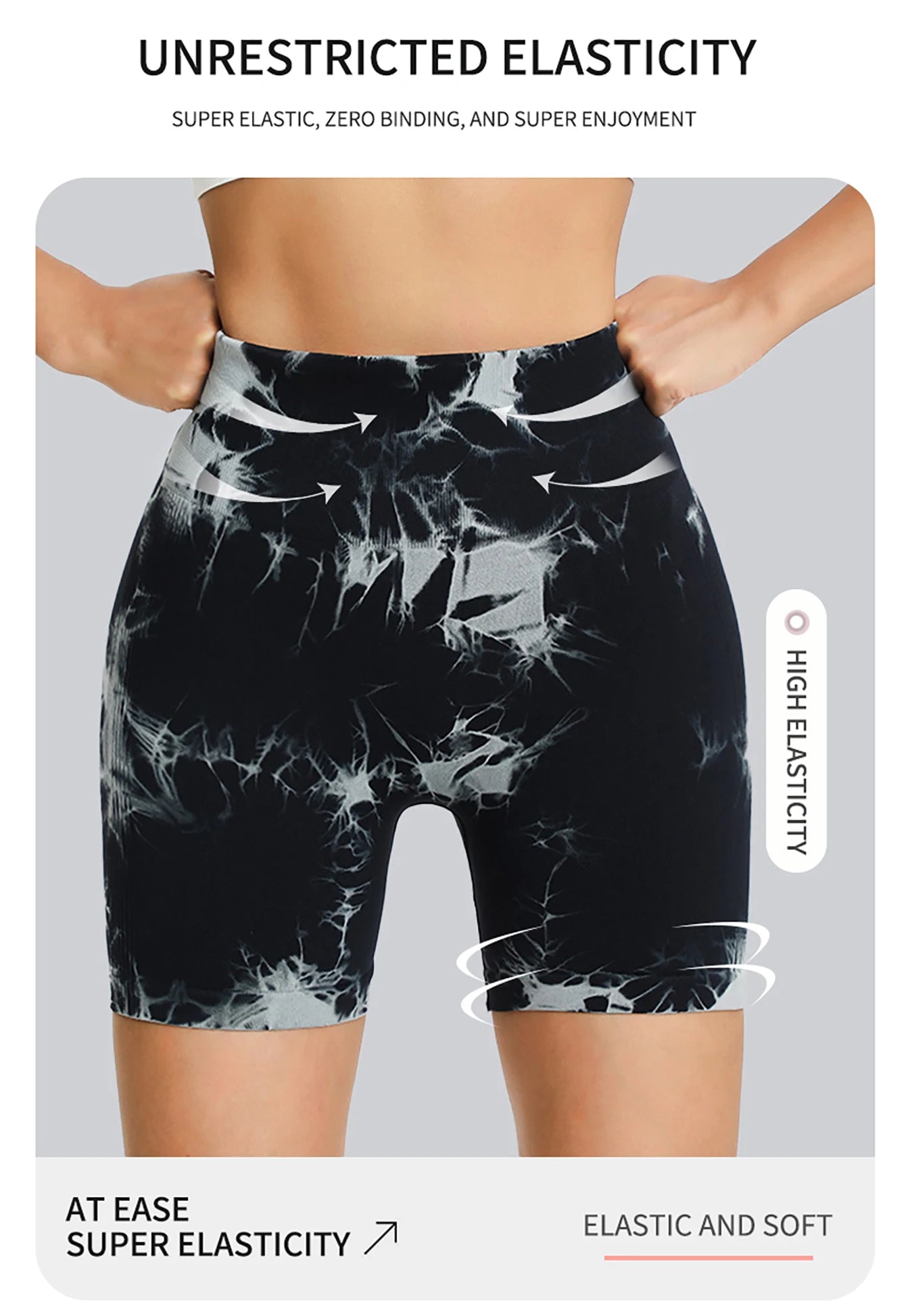 Leggings Tie Dye Seamless Leggings for Women High Waist Yoga Pants Scrunch Butt Lifting Elastic Tights Wide Waistband Sports Leggings