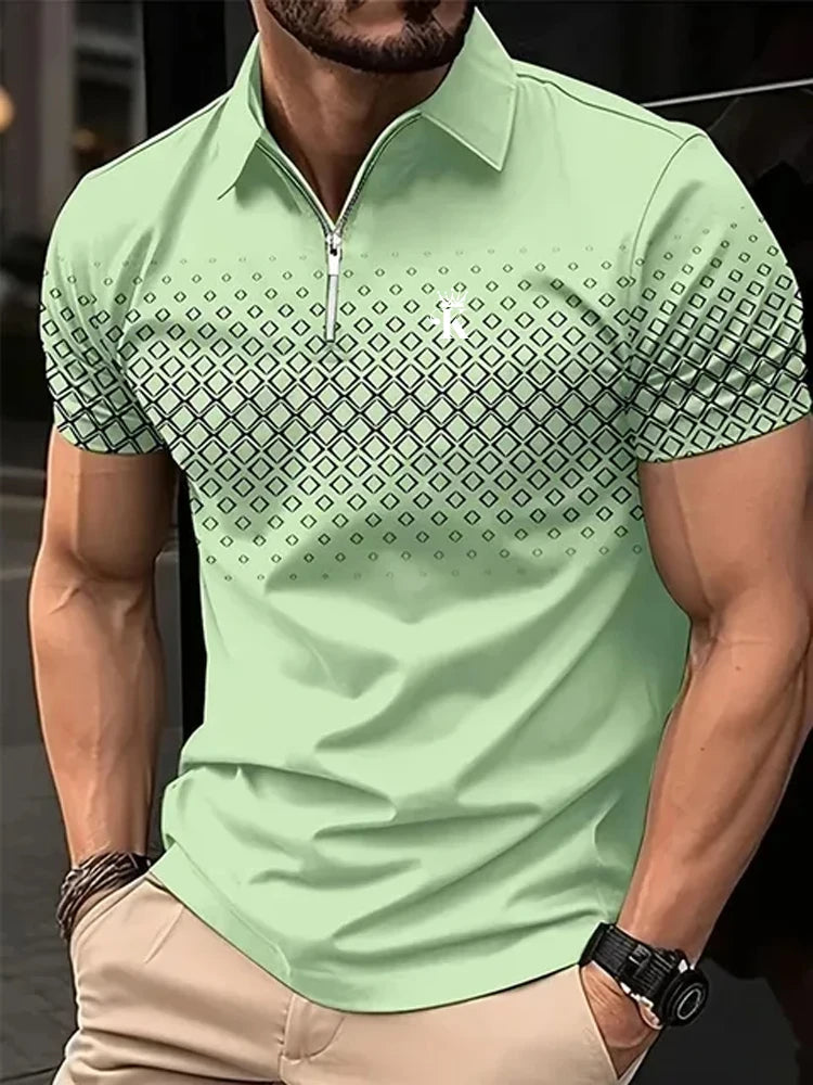 Polo Short Sleeve Polo Shirt Outdoor Casual Daily Streetwear Summer 3D Print Micro-elastic Polyester