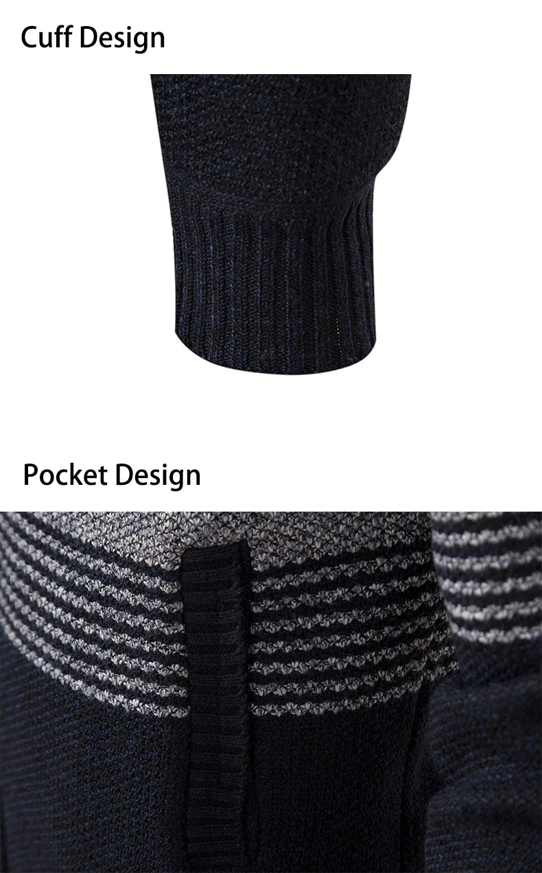 Streetwear Knitted Jacket Trend Hombre Clothing