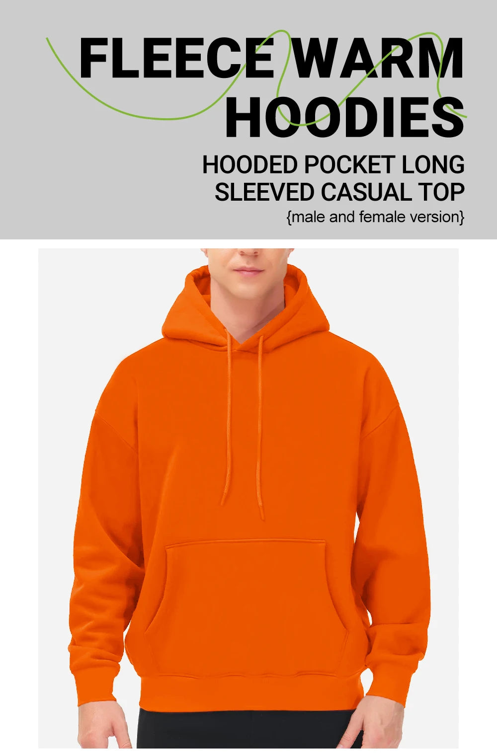 Autumn Solid Sweatshirts Unisex Street Comfy Sportswears Fleece Soft Hoodie Man's Fashion Warm Streetwear Casual Jogging Clothes