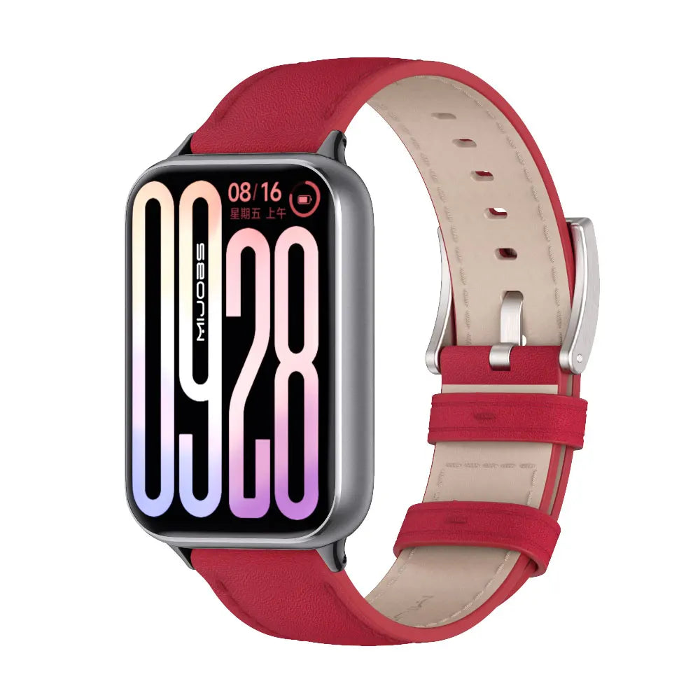 Strap For Mi Band 9 Pro Watchband for For Mi Band 8 Pro Wristband Xiaomi Smart Band 9 Pro Bracelet Leather Accessories