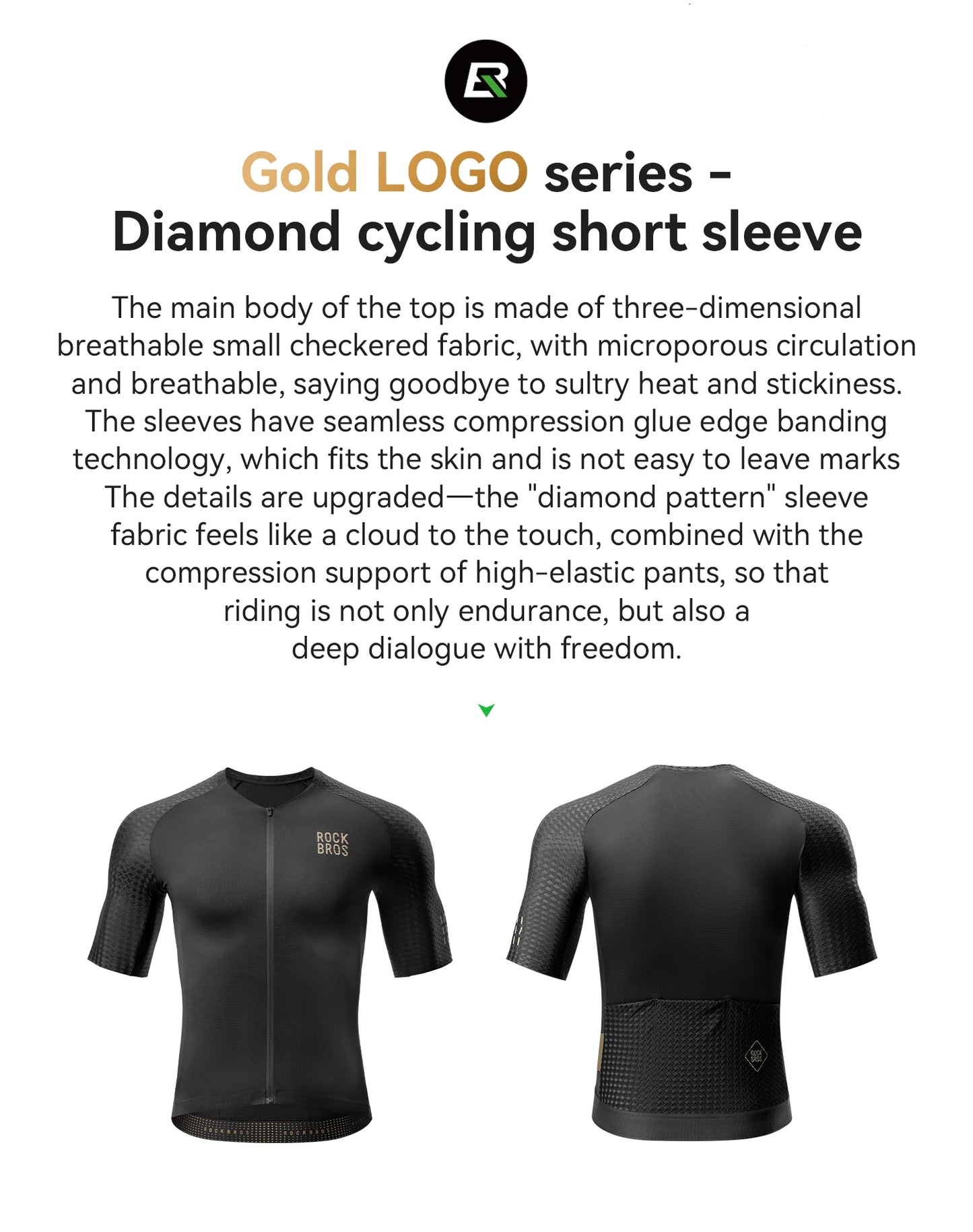 T-shirts Cycling Jersey Short Sleeve Windproof Shirt Bike Sports Shirt Breathable Reflective Summer Shirt with YKK Zipper