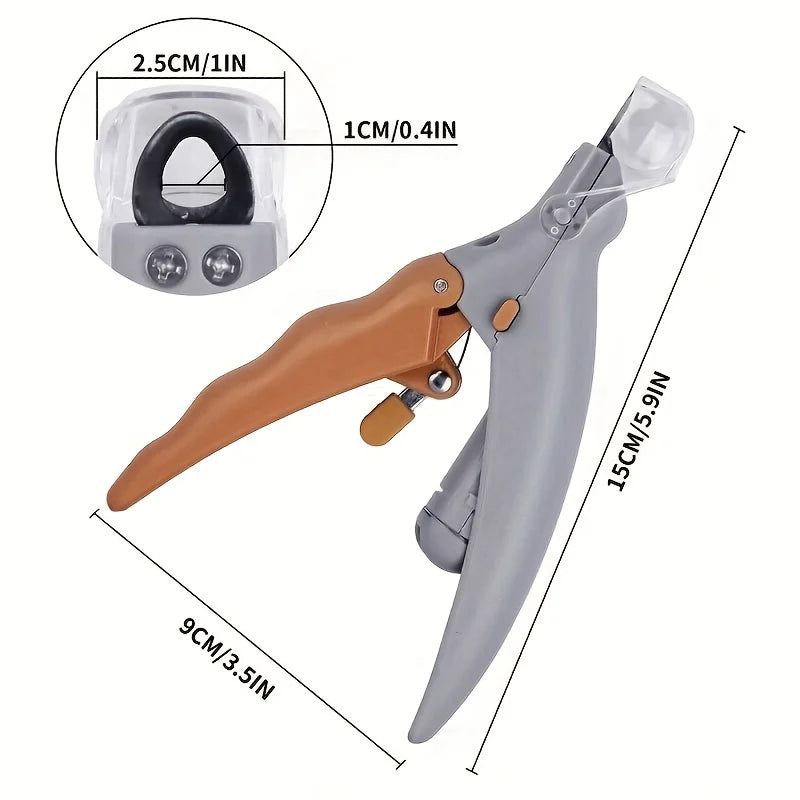 1 LED Pet Nail Clipper with Light, Cat and Dog Cleaning Scissors Provide Simple and Safe Beauty Care for Dogs and Cat Claws