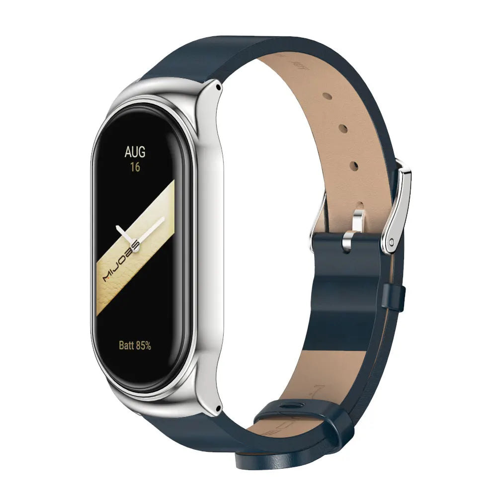 Strap for Mi Band 10 9 8 7 6 5 4 3 Leather Wristband For Miband 8 7 6 NFC Global Version Bracelet for Mi Band 5 6 7 8 Correa