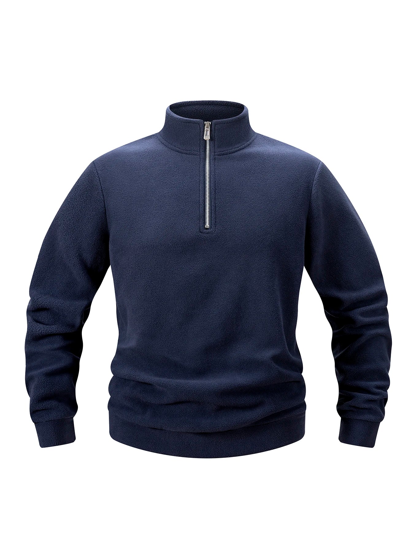 Men Casual Fleece Sweatshirts Tops Men Sport Classic Stand Collar Sweatshirts Men’s Quarter Zip Hoodie Basic Pullover 3XL