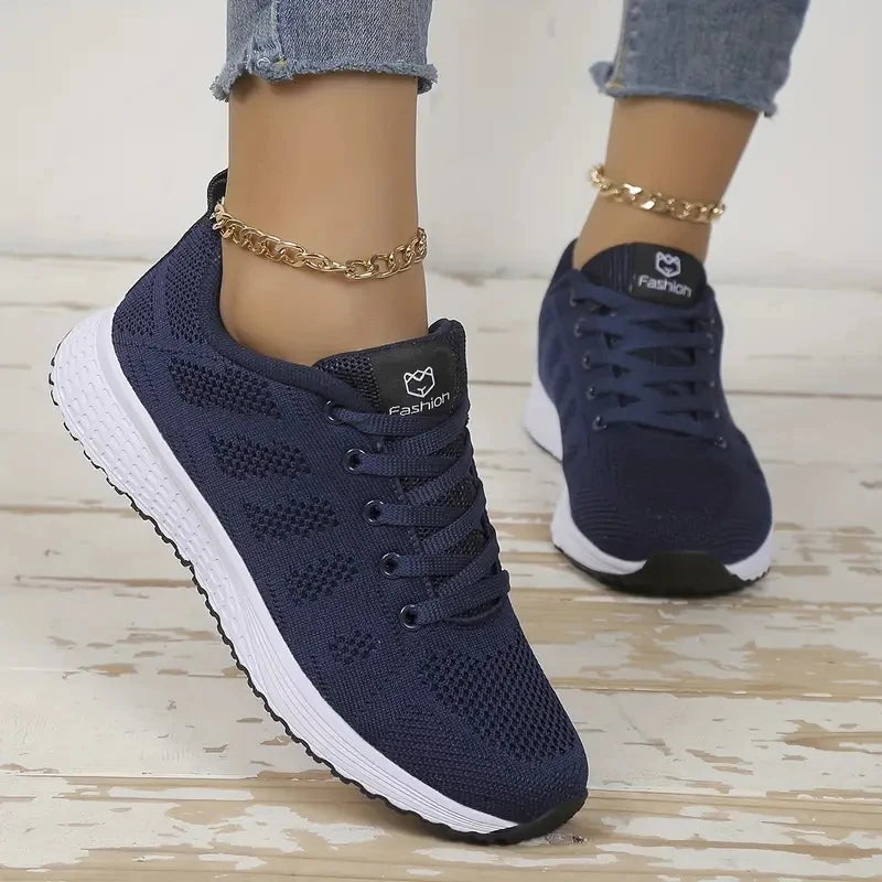 Women Sneakers Mesh Breathable Trainers Ladies Shoes Platform Female Sneakers for Women Basket Tenis Feminino
