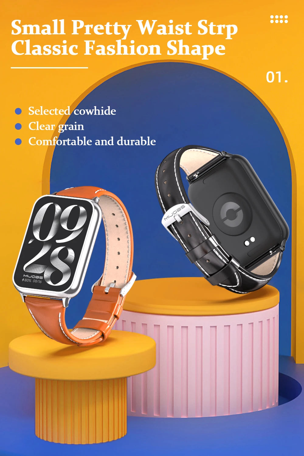 Mi Band 8 9 Pro Strap Leather Strap For Redmi Watch 4 For Xiaomi Mi Smart Band 8 Pro Bracelet Wristband Miband 8 Pro Correa