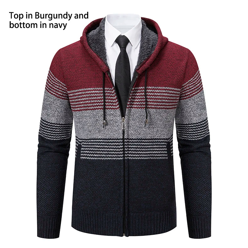 Streetwear Knitted Jacket Trend Hombre Clothing