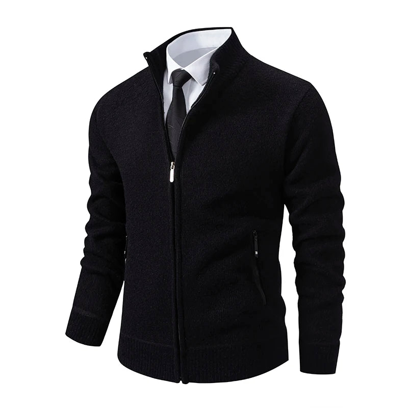 Jacket Vintage Winter Sweater Coat Casual Turndown Collar Fleece Jackets Fashion Mens Autumn Outwear