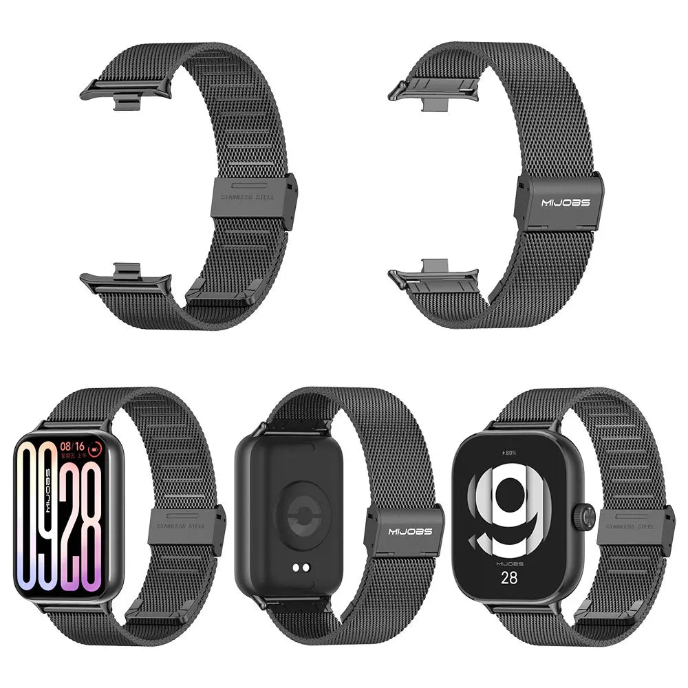 For Mi Band 9 Pro Strap for Mi Band 8 Pro Wristband for Xiao mi Smart Band 8 Pro Bracelet Global Version Metal Watch Band
