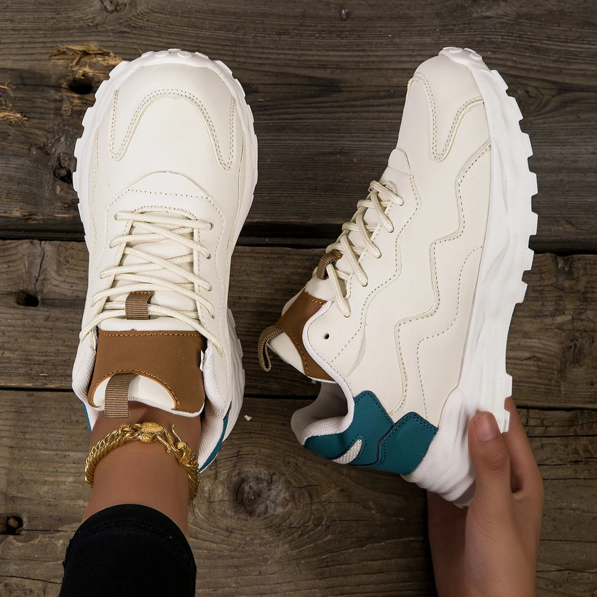 Women Sneakers Fashion  Vulcanize Platform Casual Sneakers Women Flats Mesh Breathable Running Walking Shoes Chunky Sports Shoe
