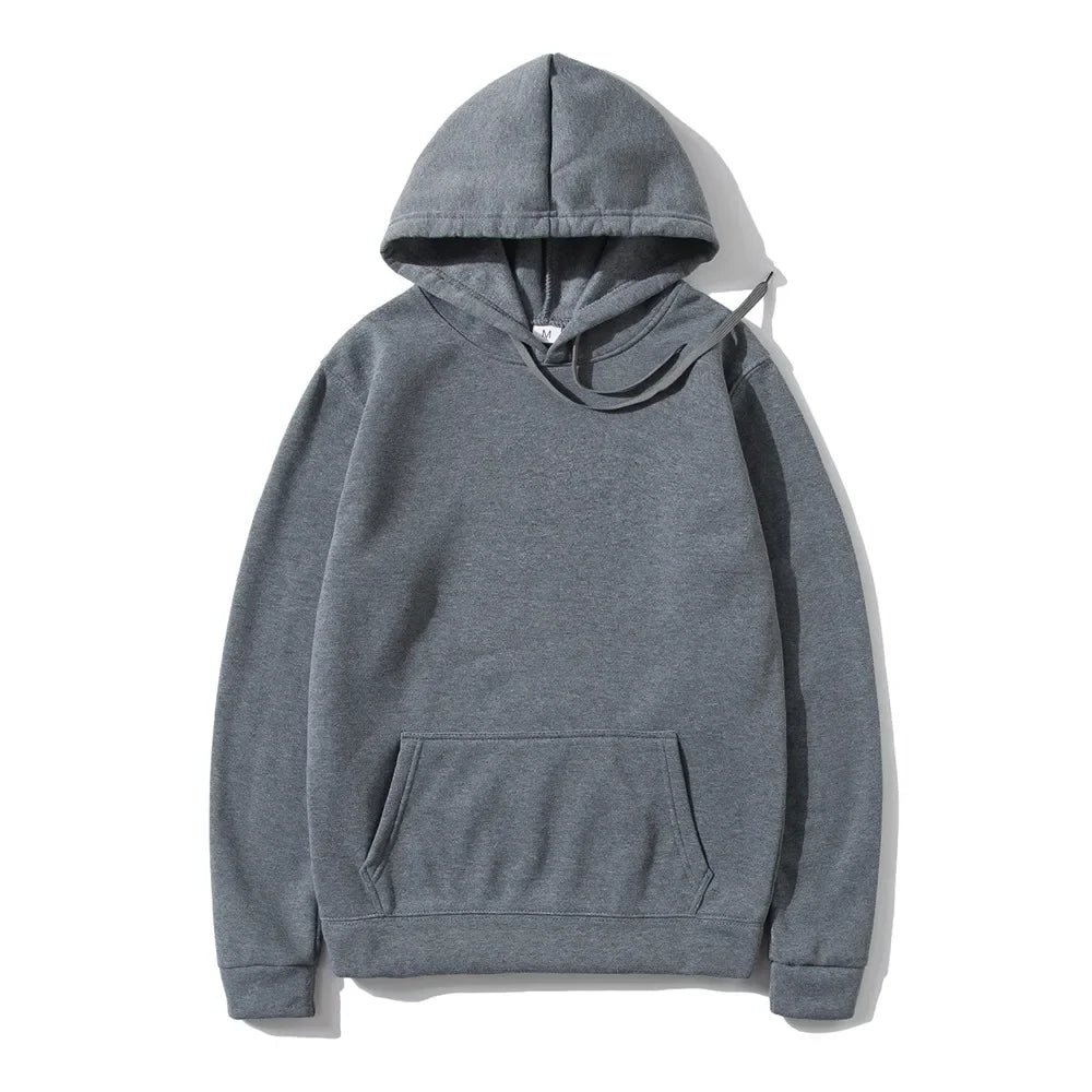 JUMPER Solid Color Men's Hoodie Warm Men's Sportswear Fashion Street Wear Casual Men's Loose Breathable Hoodie Brand Hoodie