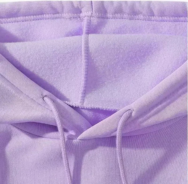 Street Fashion Casual Hoodie for Women's Polyester Knit Fabric Long Sleeve Regular Fit Hooded Pullover with Slight Stretch