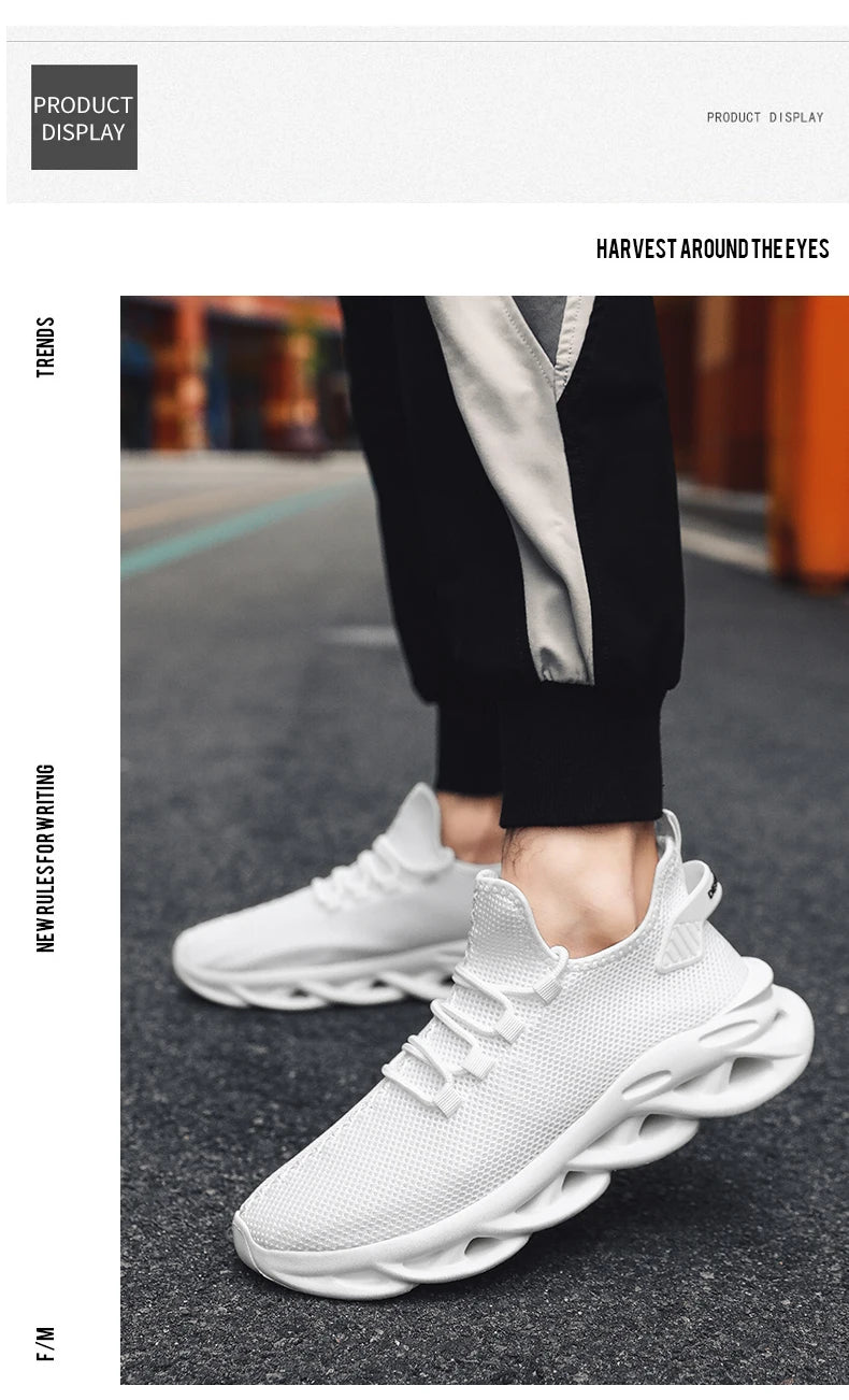Sneakers Men Casual Sports Shoes Breathable Lightweight Sneakers Outdoor Mesh Black Running Shoes Athletic Jogging Tennis Walking Shoes