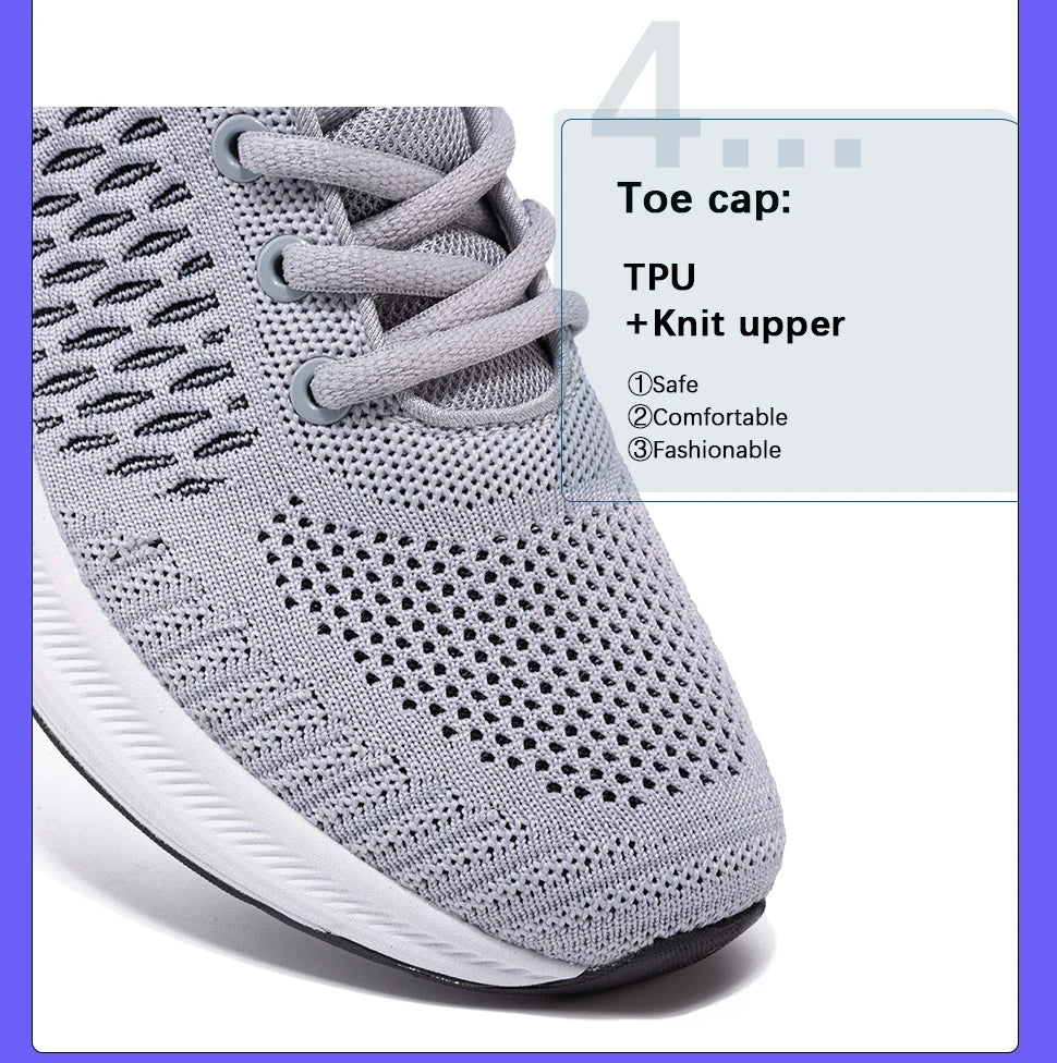 Sneakers Lightweight Running Shoes For Men New Men's Designer Mesh Casual Sneakers Lace-Up Male Outdoor Sports Tennis Shoes