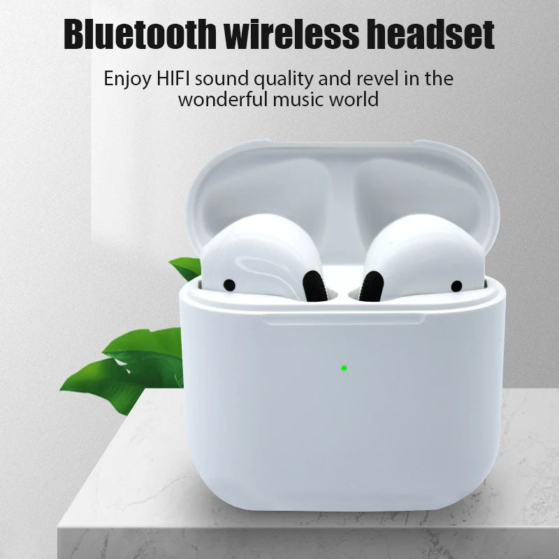 Pro 4 TWS Wireless Bluetooth Earphones Headphones Mini Earpone Headset For PC Android Apple iPhone Earbuds Accessories
