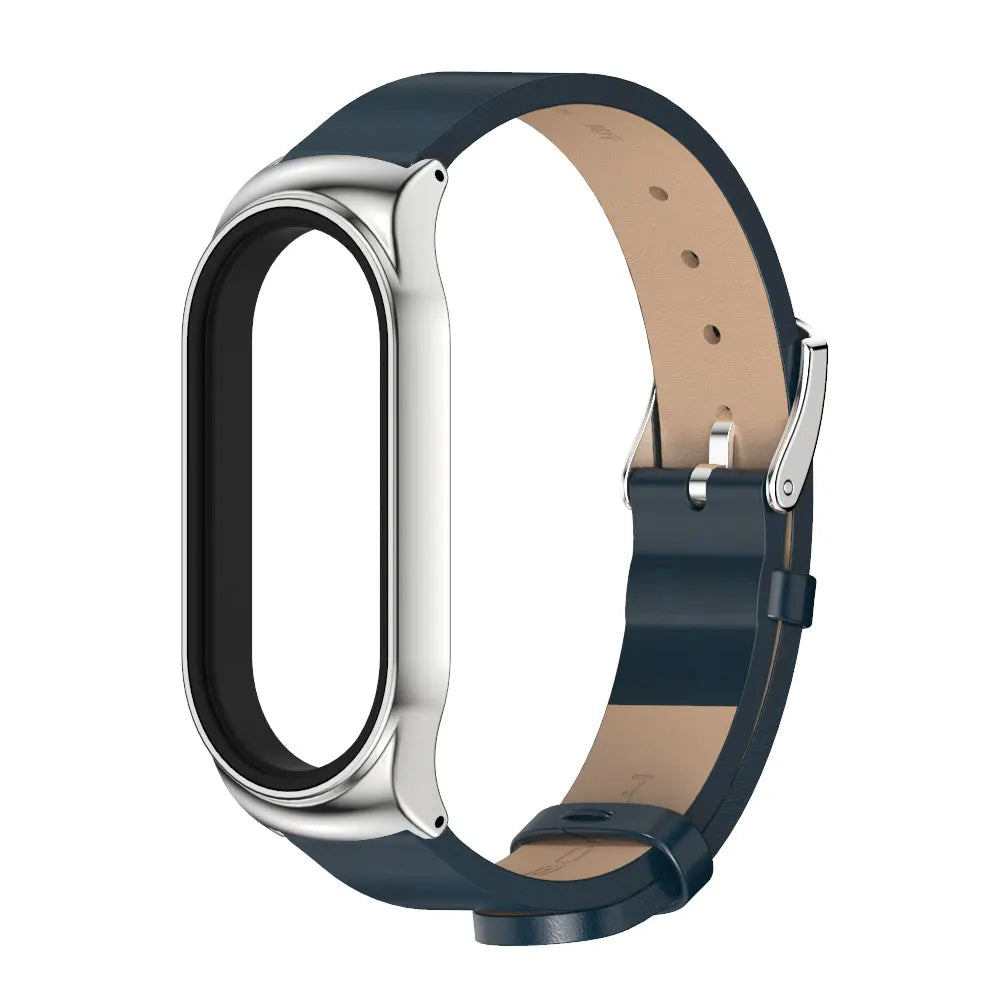 Strap for Mi Band 10 9 8 7 6 5 4 3 Leather Wristband For Miband 8 7 6 NFC Global Version Bracelet for Mi Band 5 6 7 8 Correa