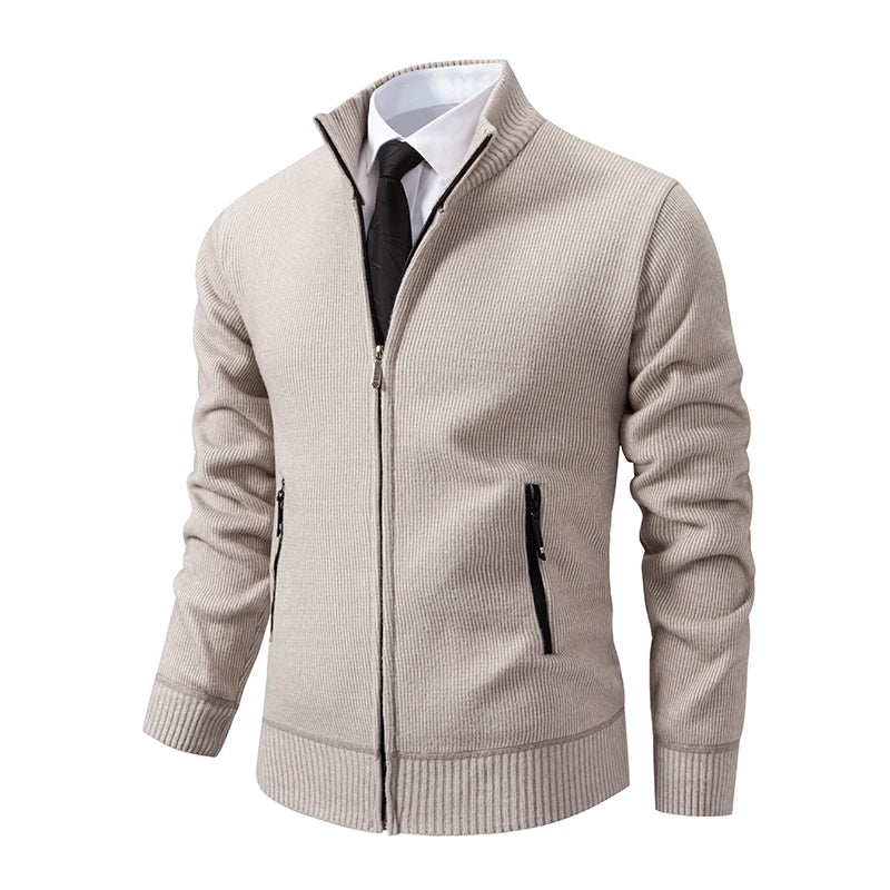 Jacket Vintage Winter Sweater Coat Casual Turndown Collar Fleece Jackets Fashion Mens Autumn Outwear