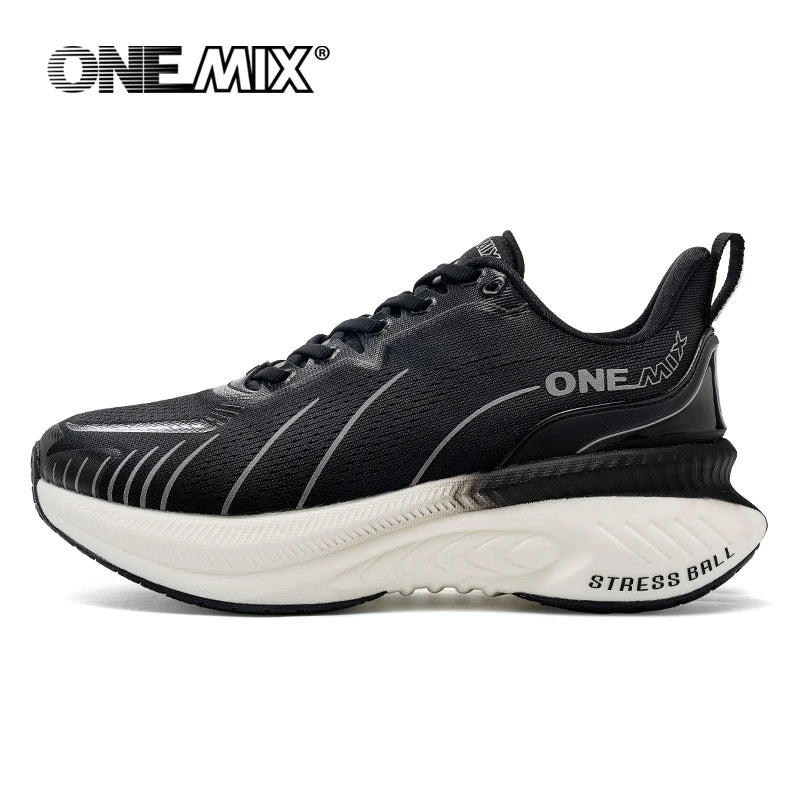 Sneakers New Cushioning Running Shoes For Men Suitable Heavy Runners Lace Up Sports Women Non-slip Outdoor Athletic Male Sneakers