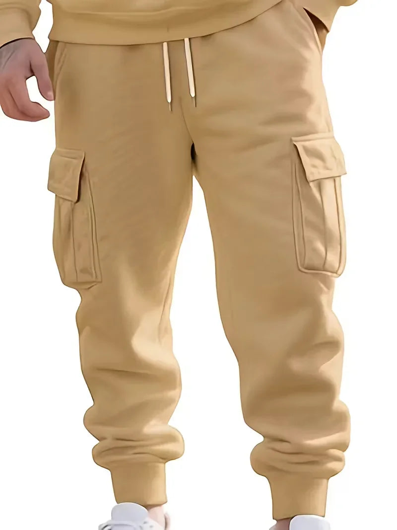 Men's Hooded Outdoor Warm Workwear Casual Sweatshirt  Comfortable Streetwear Fashion Men's Sweatshirt 1/2piecs